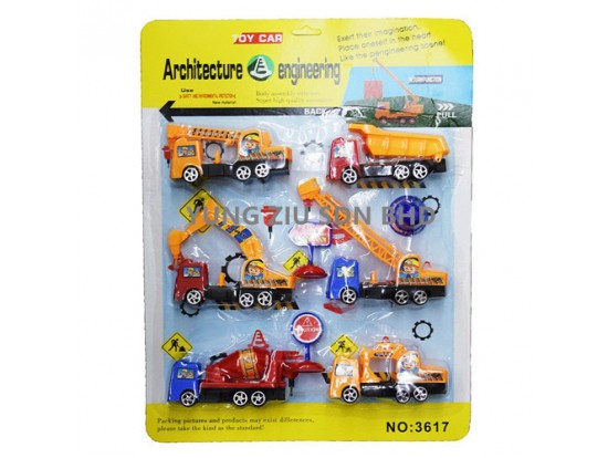 3617#9PCS ARCHITECTURE ENGINEERING TOY CAR